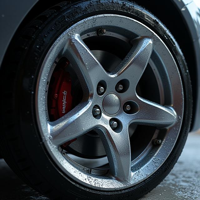 Après nettoyage - Jante brillante